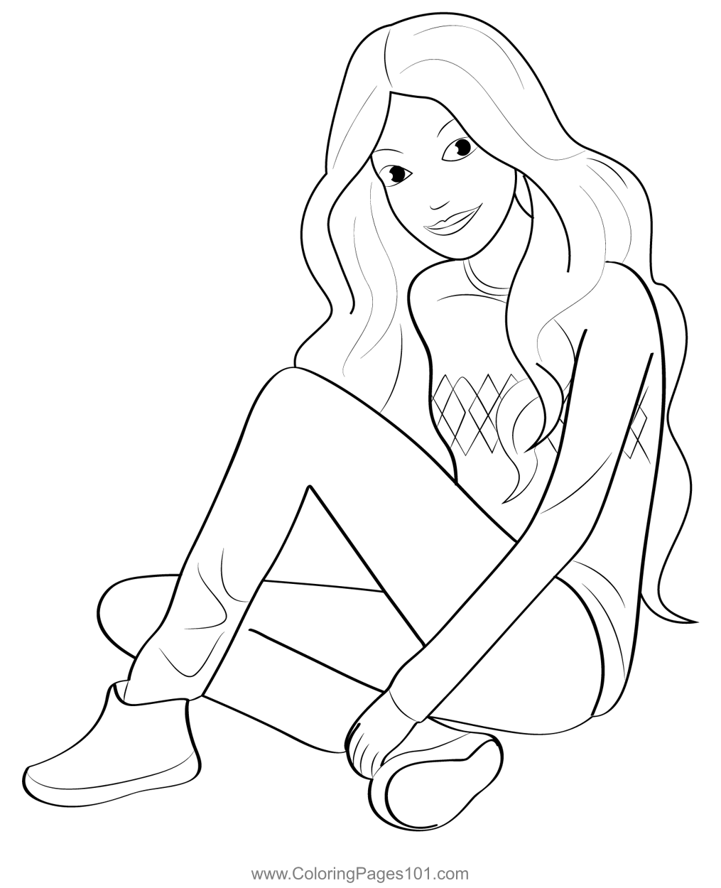 free barbie printable coloring pages
