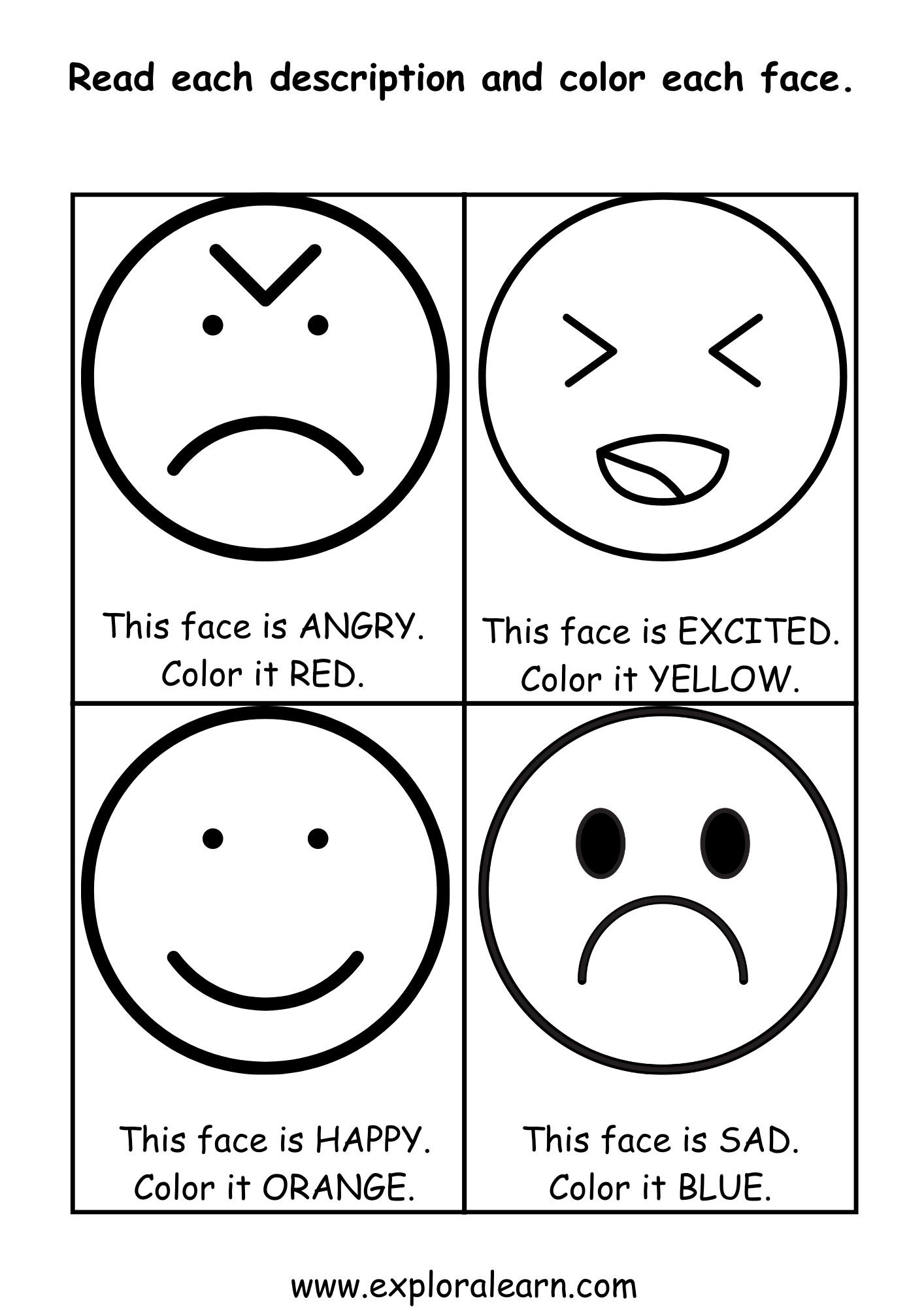 feelings worksheet