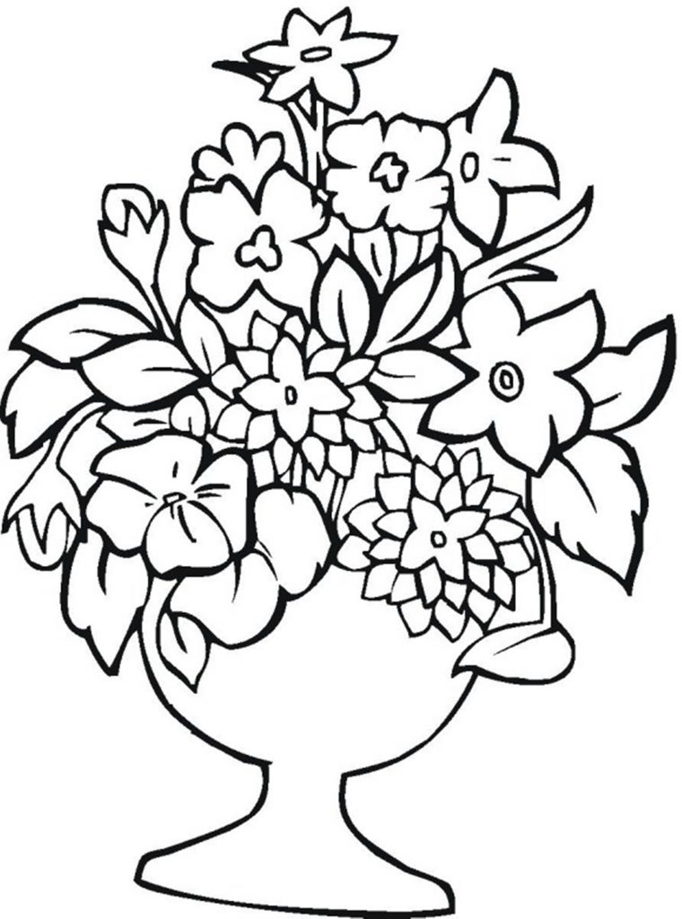 free flower printable coloring pages