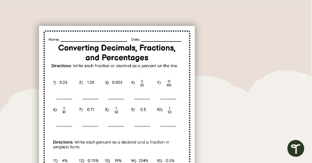 Free Printable Fractions To Decimals Worksheets PDF Brighterly 