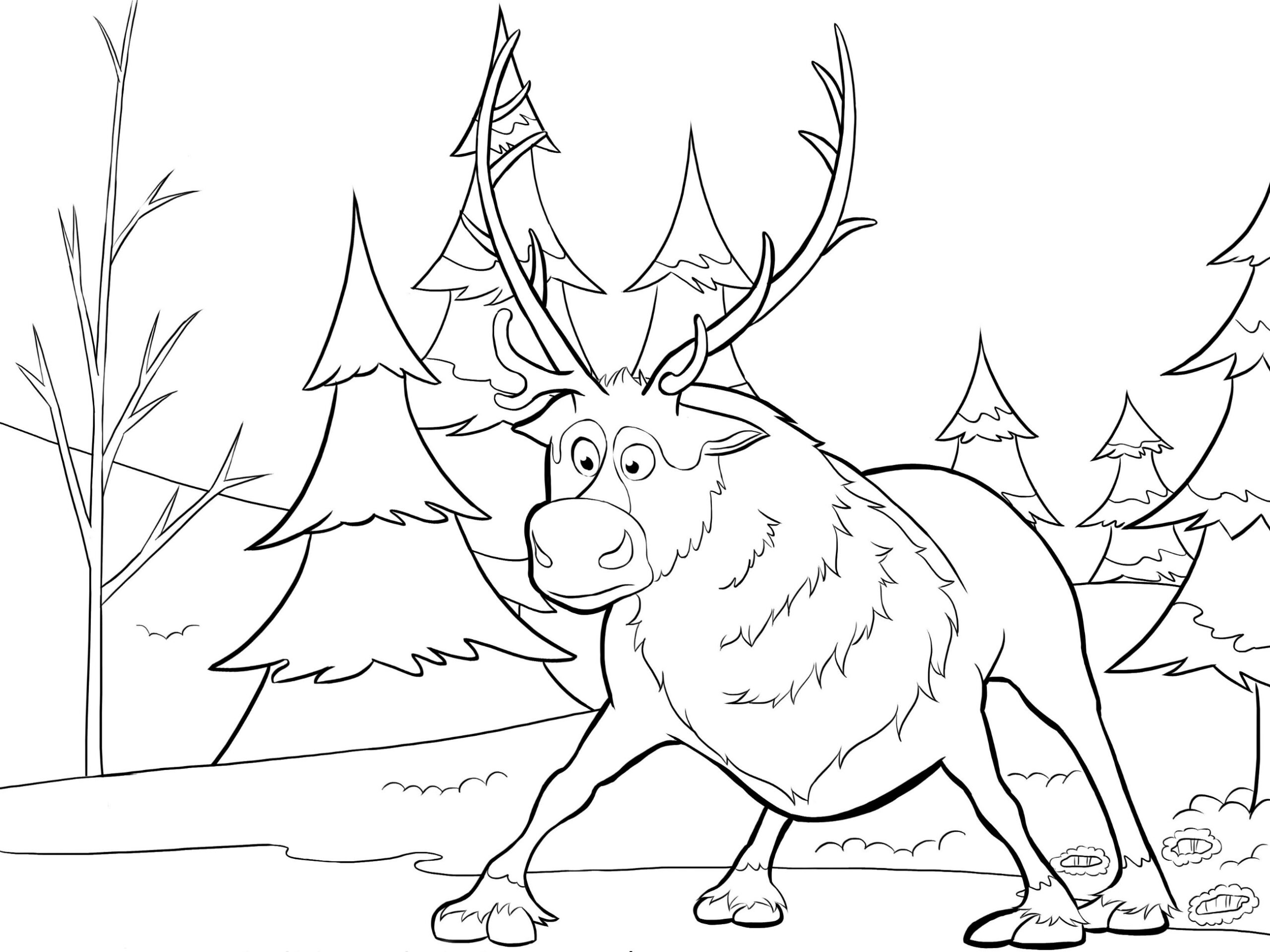 free printable frozen coloring pages