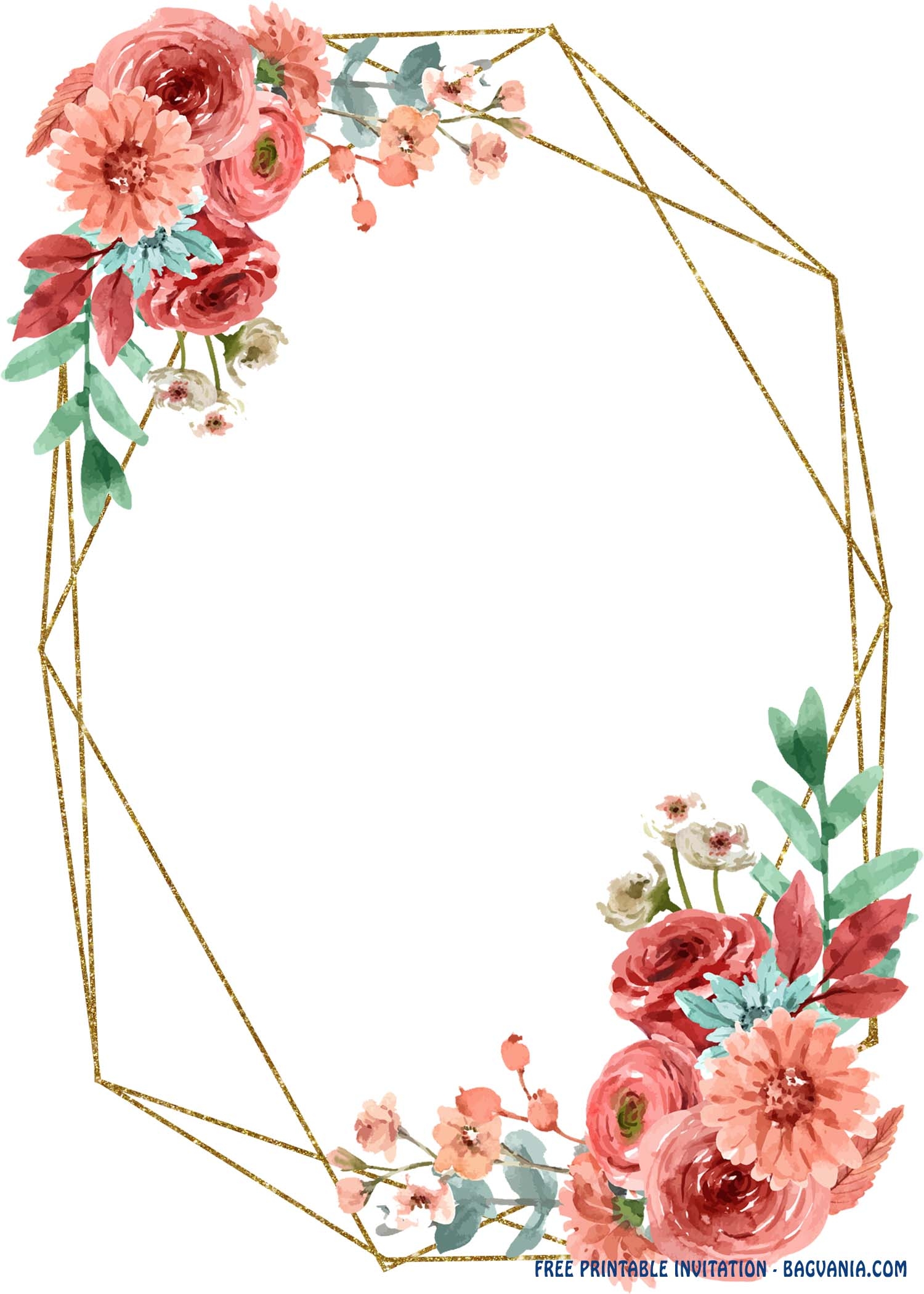 floral templates for invitations