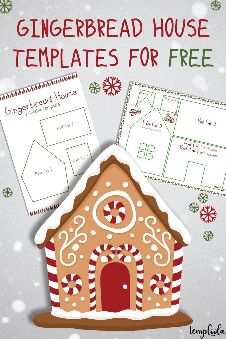 free printable templates for gingerbread house