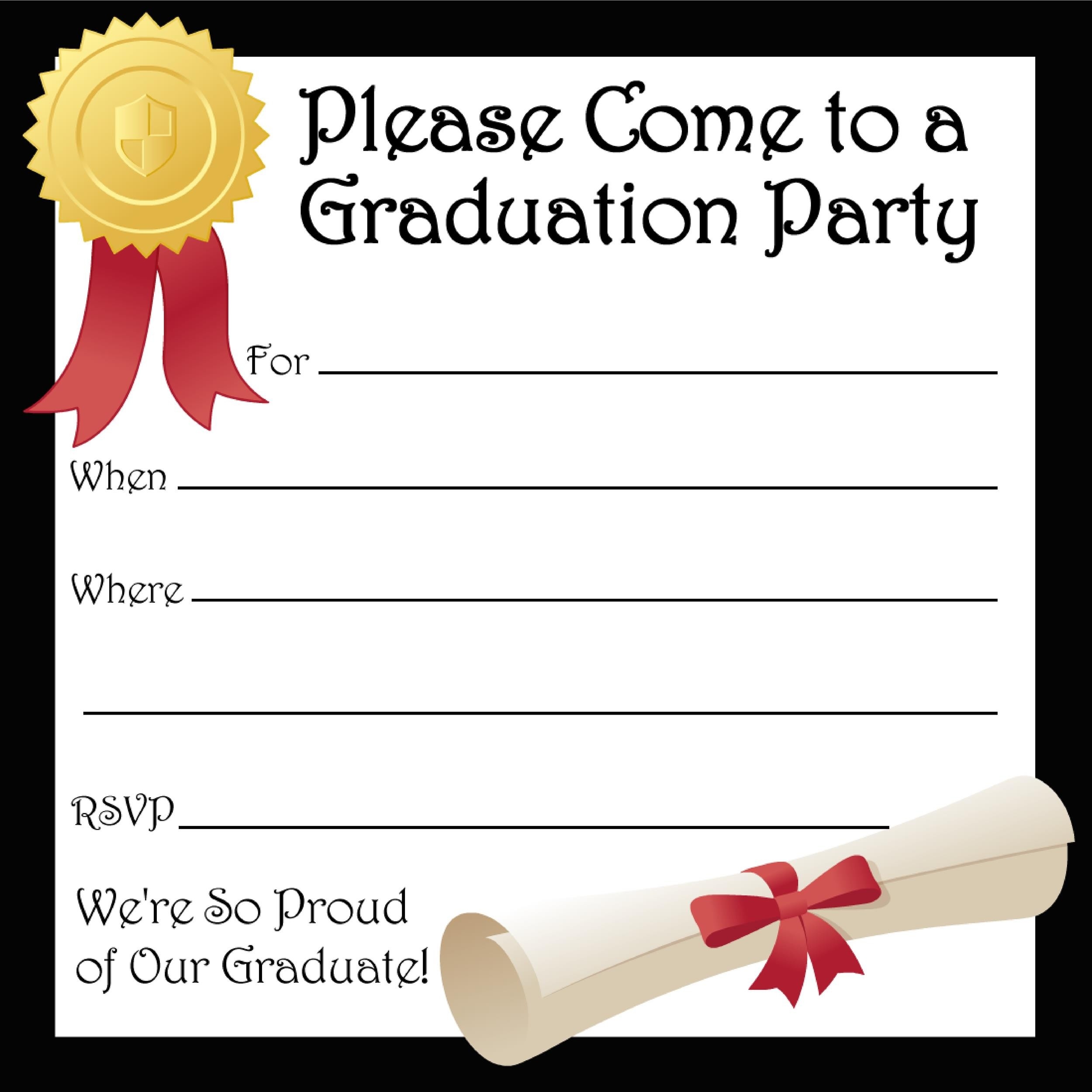 graduation invitations free templates