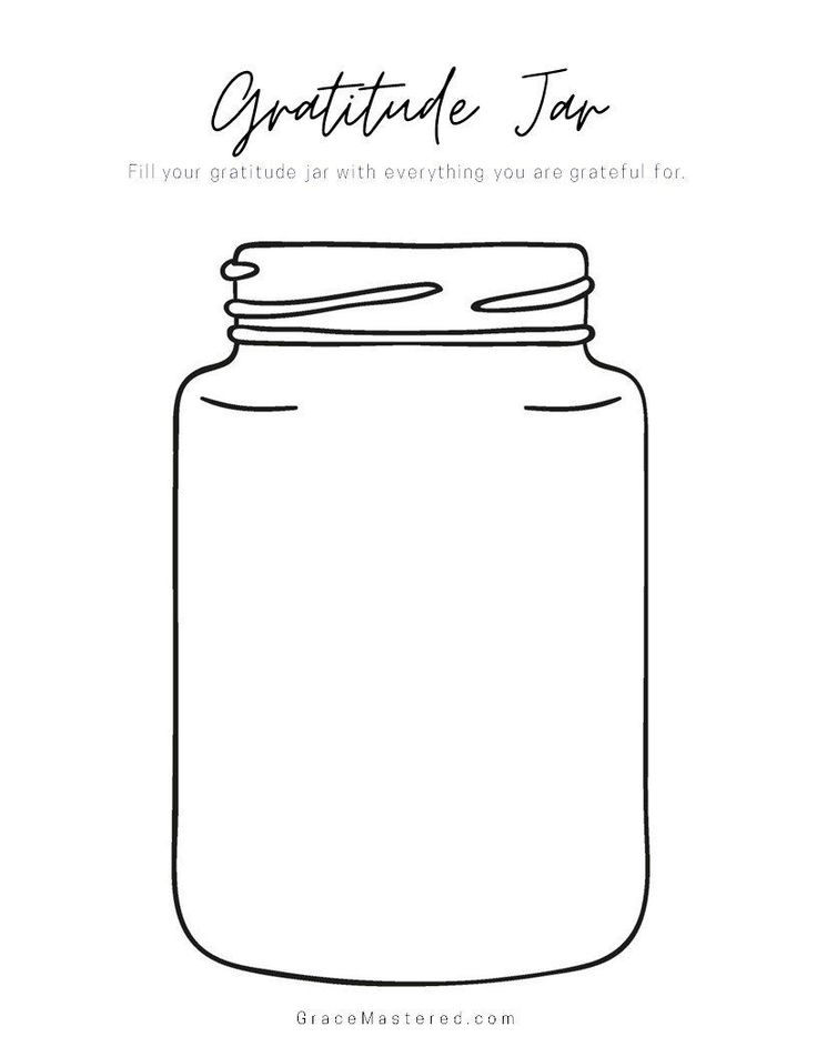 Free Printable Gratitude Jar Gratitude Jar Gratitude Gratitude Notes