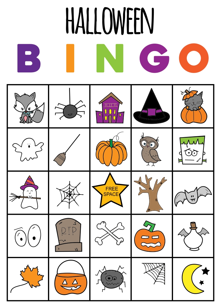 Free Printable Halloween Bingo Cards For 20 Players