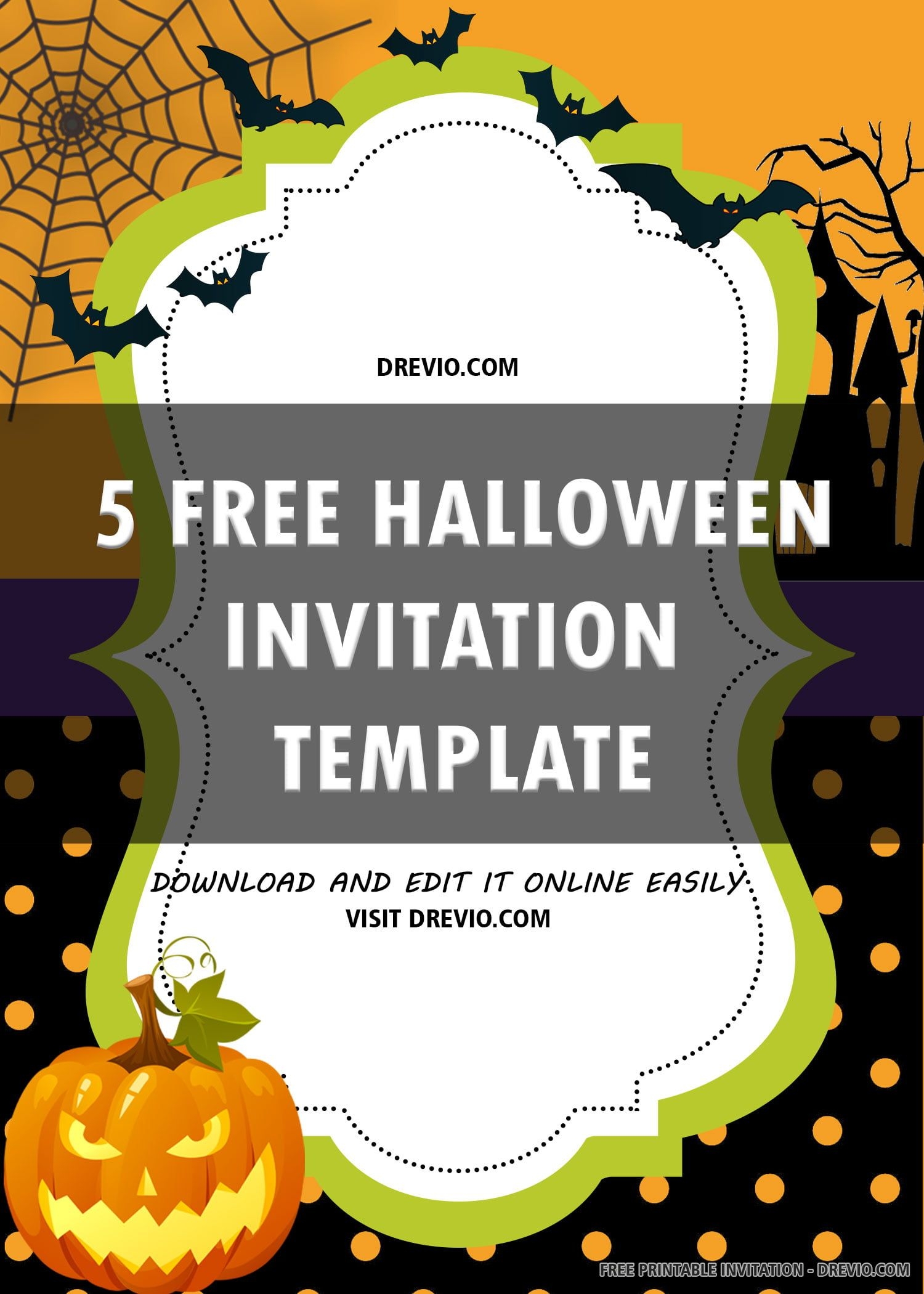 halloween birthday invitation templates free