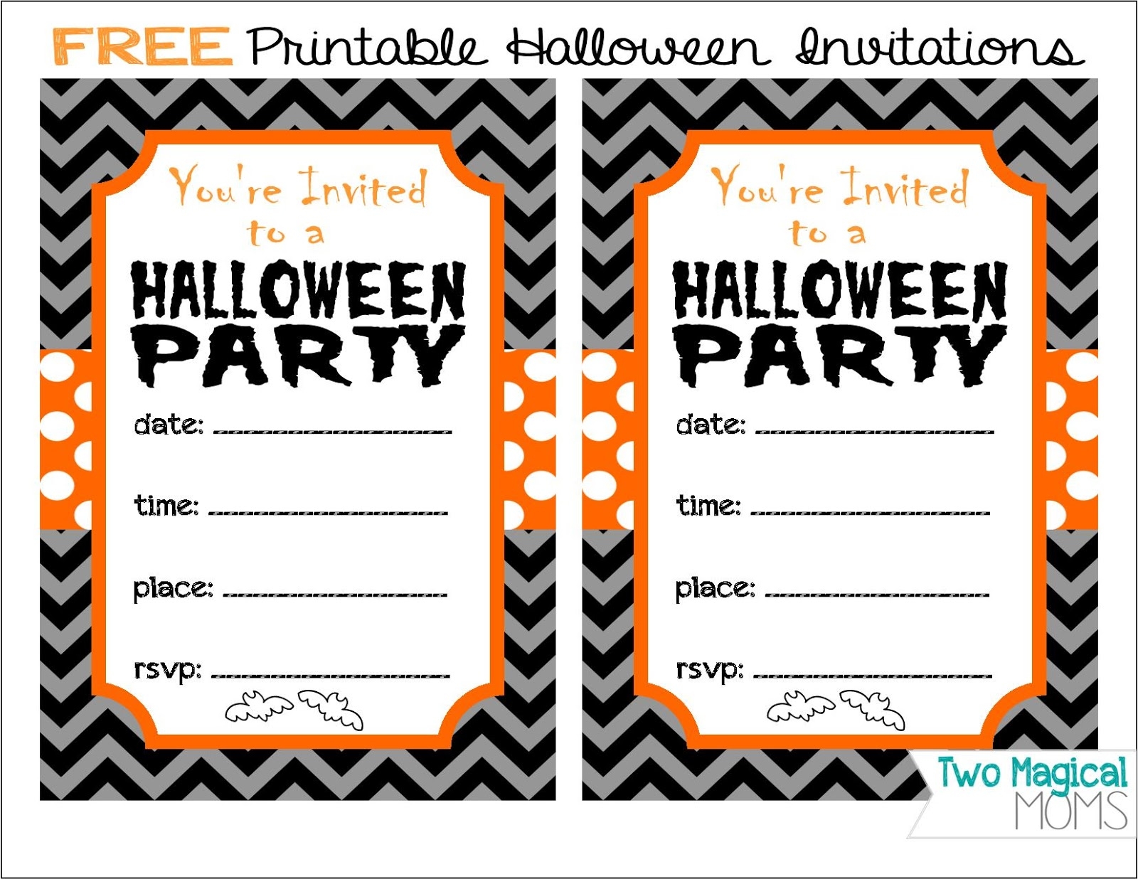 Free Printable Halloween Invitation Template Printable Templates