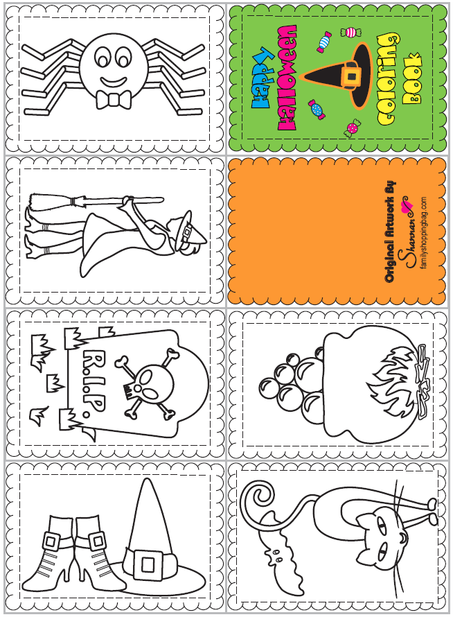 Free Printable Halloween Mini Books