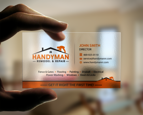 Free Printable Handyman Business Card Templates Intelligencevsa