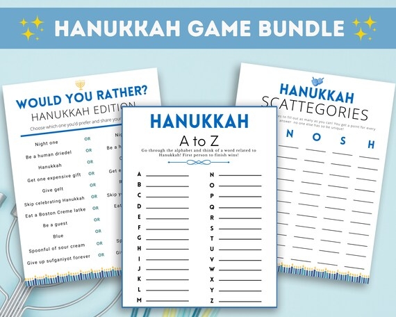 Free Printable Hanukkah Games Download Free Printable Hanukkah Games 