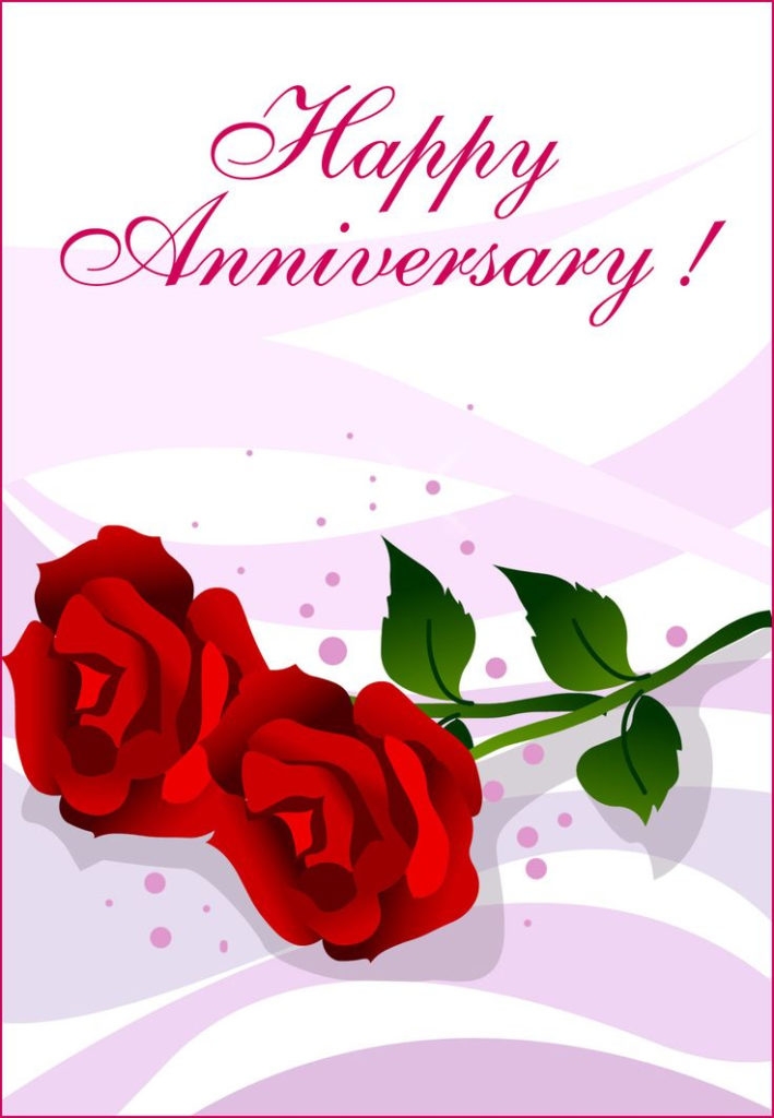 Free Printable Happy Anniversary Greeting Card Happy Anniversary