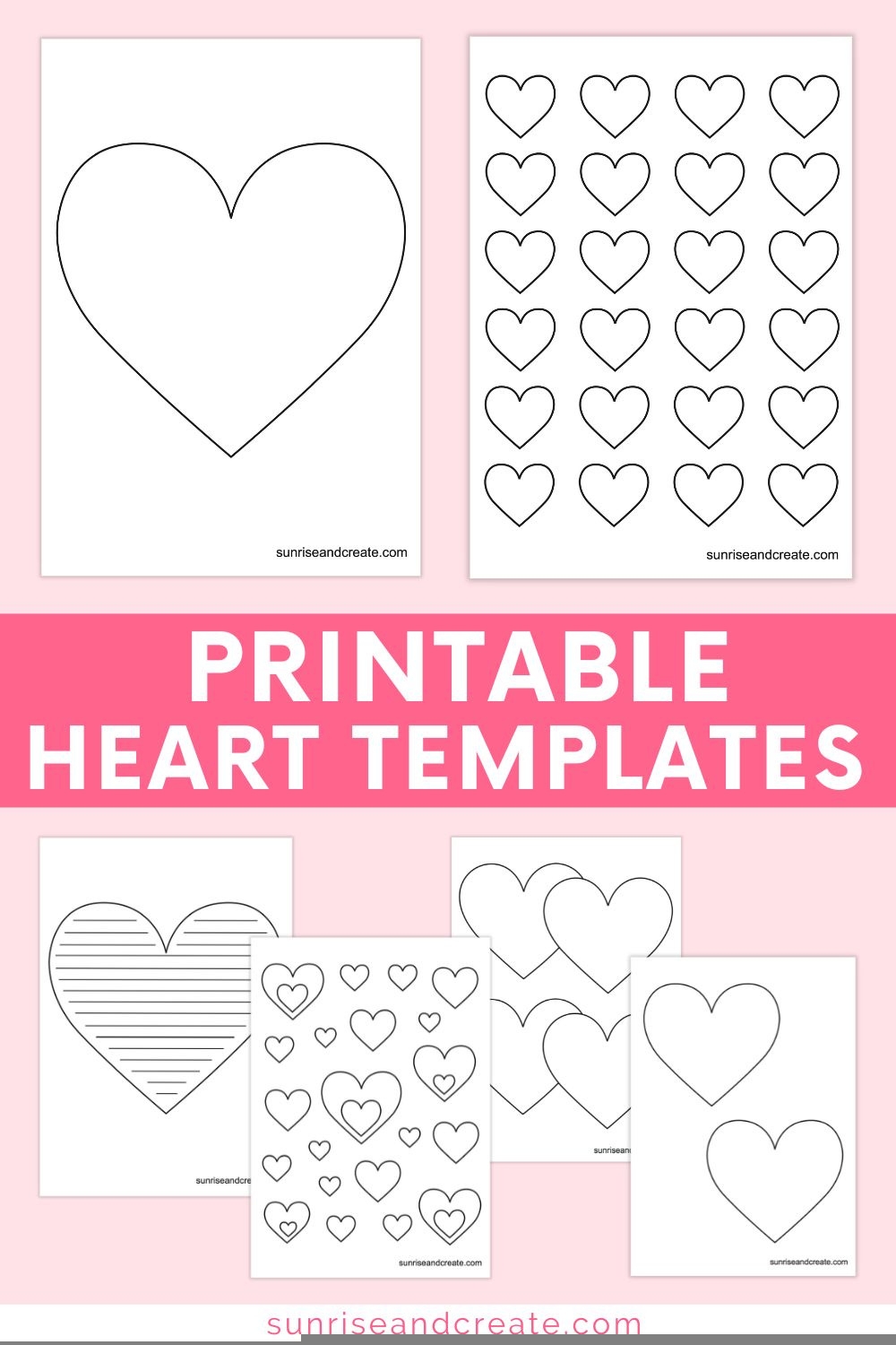 Free Printable Heart Templates FREE Printable A Z
