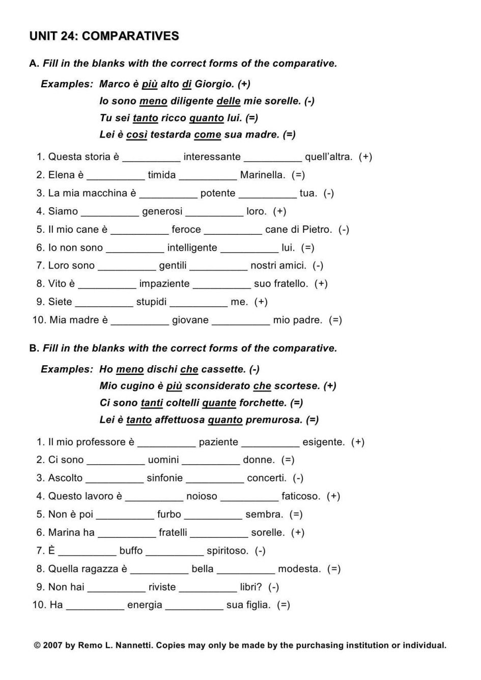 printable worksheets high school