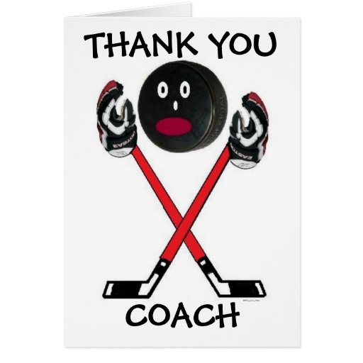 Free Printable Hockey Coach Thank You Cards Printable Word Searches