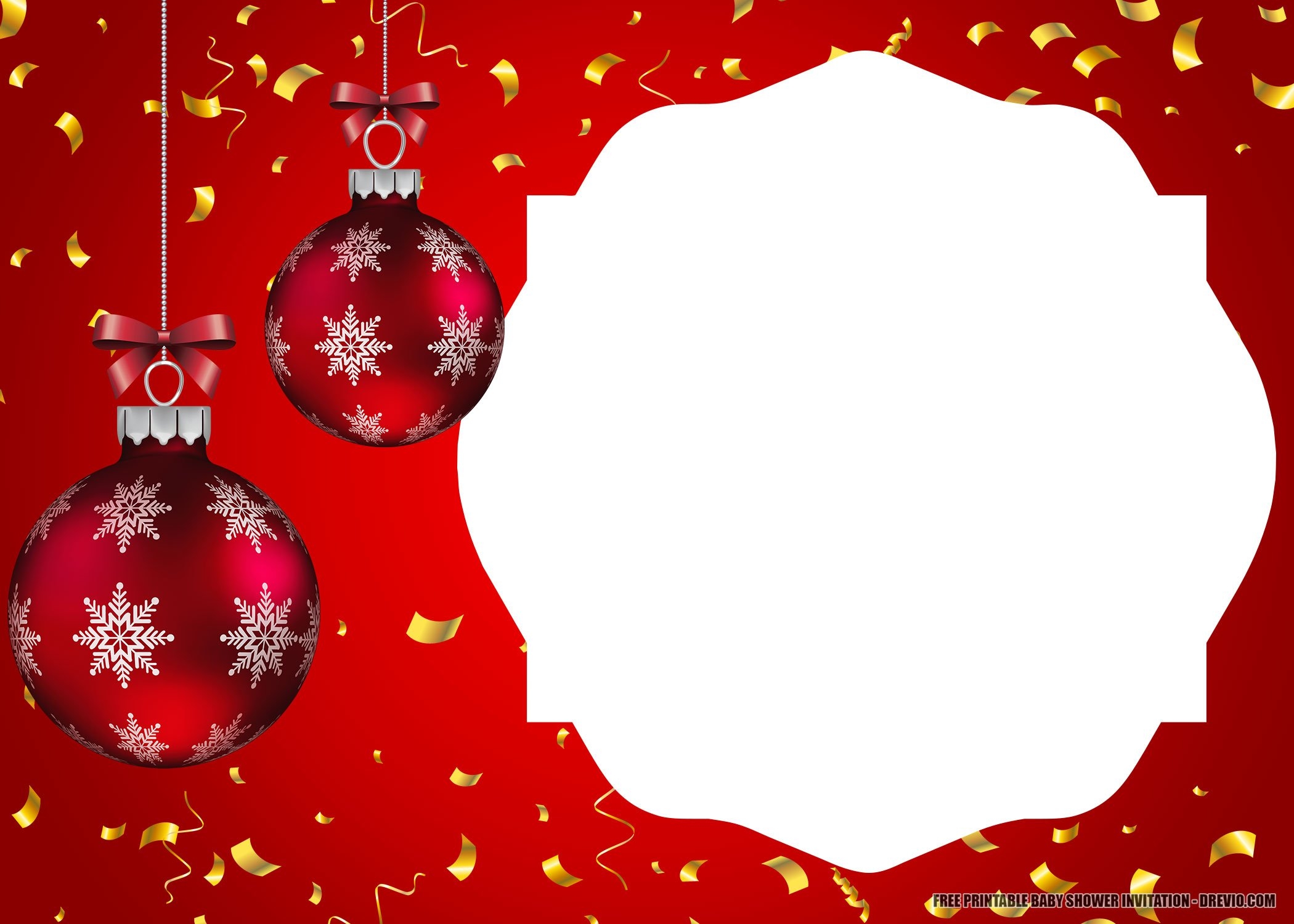 Free Printable Holiday Birthday Invitation Templates Download 