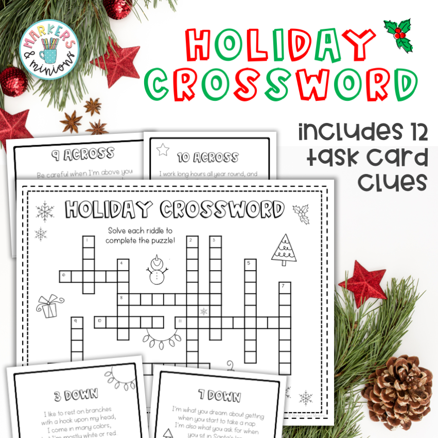 Free Printable Holiday Crossword Puzzles Free Crossword Puzzles Printable