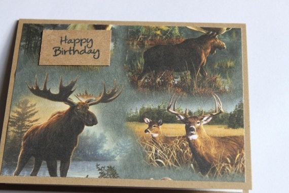 free printable hunting birthday cards