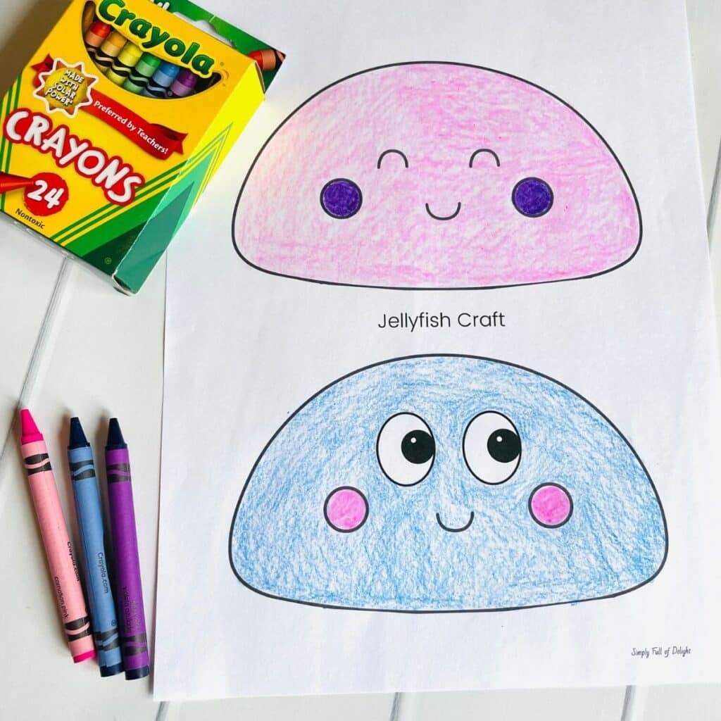 Free Printable Jellyfish Paper Craft For Kids Easy