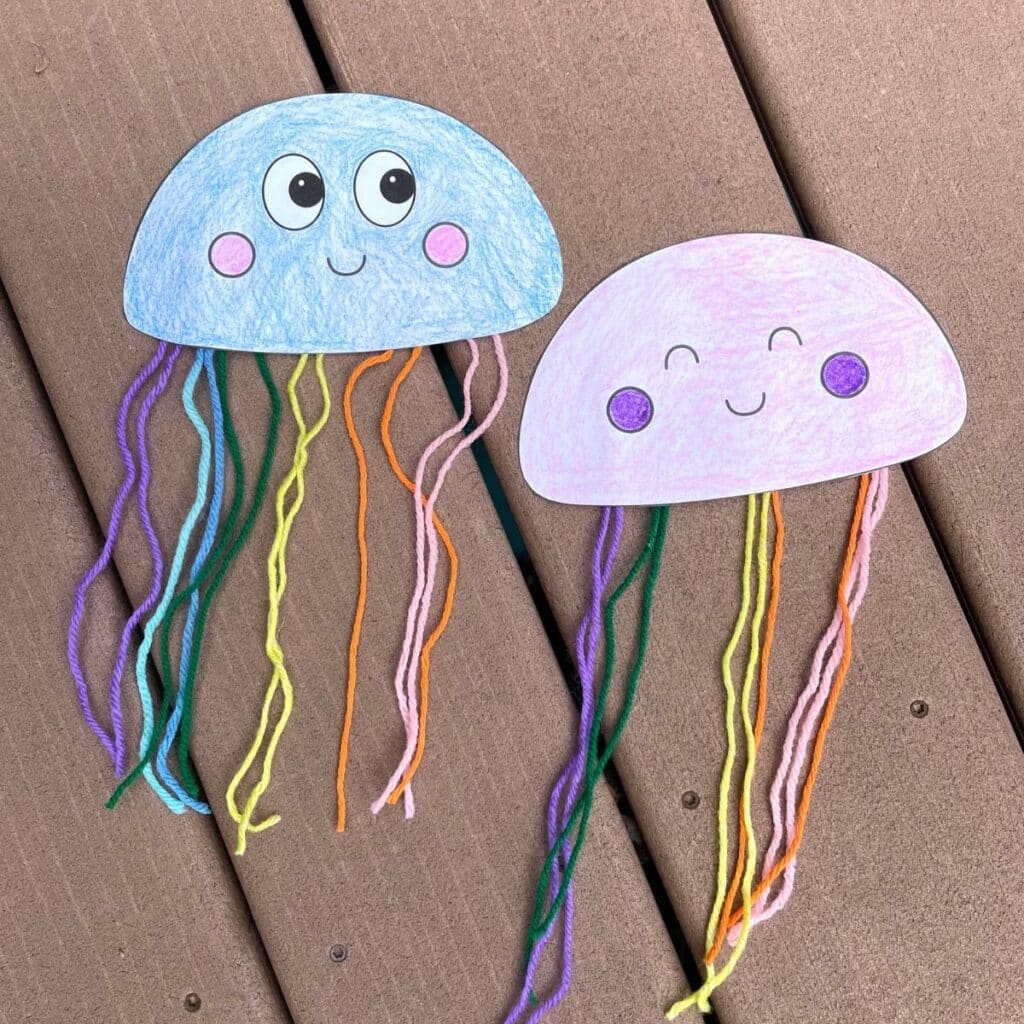 free printable jellyfish craft