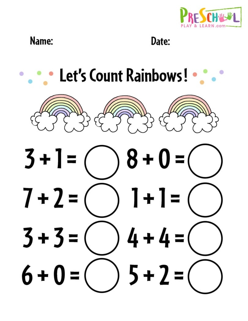 activity worksheets for kindergarten