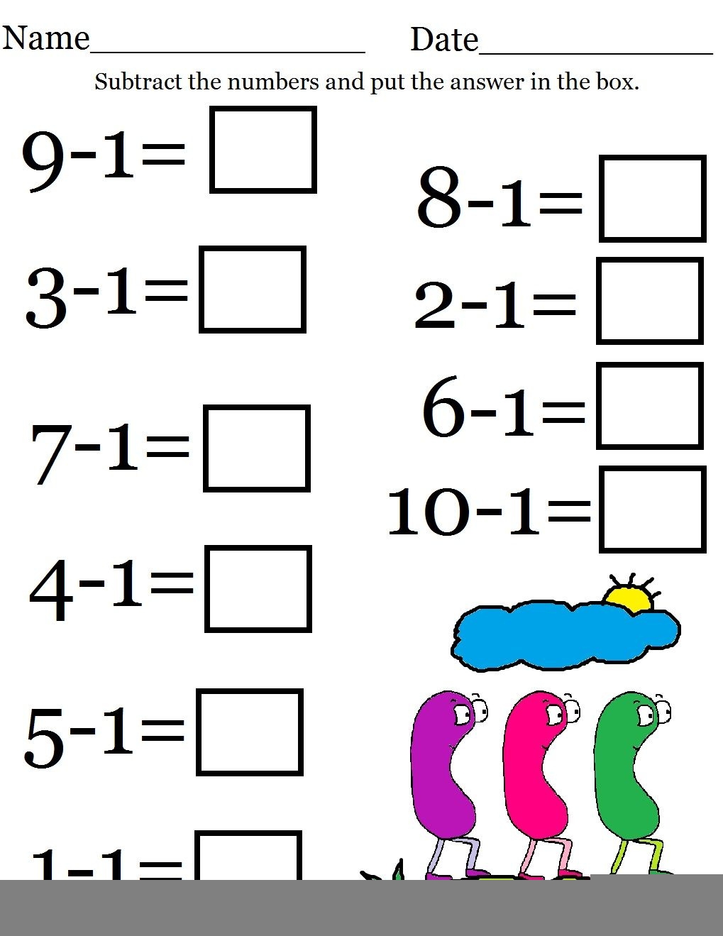 Free Printable Kindergarten Math Worksheets Printable Worksheets