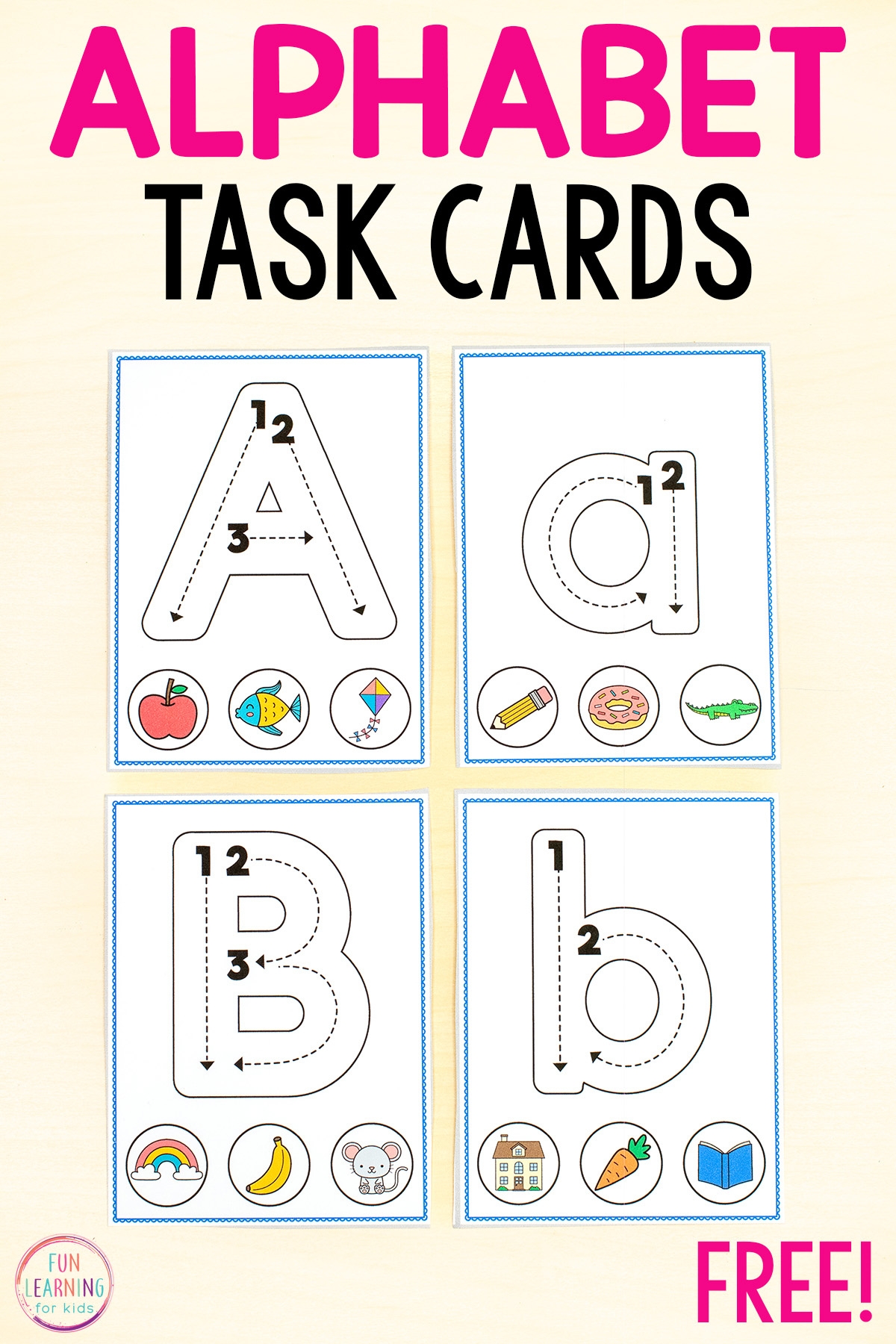 free printable kindergarten task cards