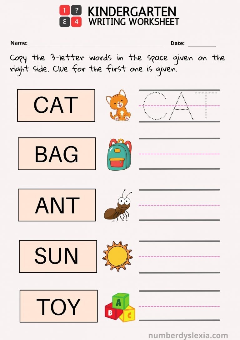 printable writing activities for kindergarten