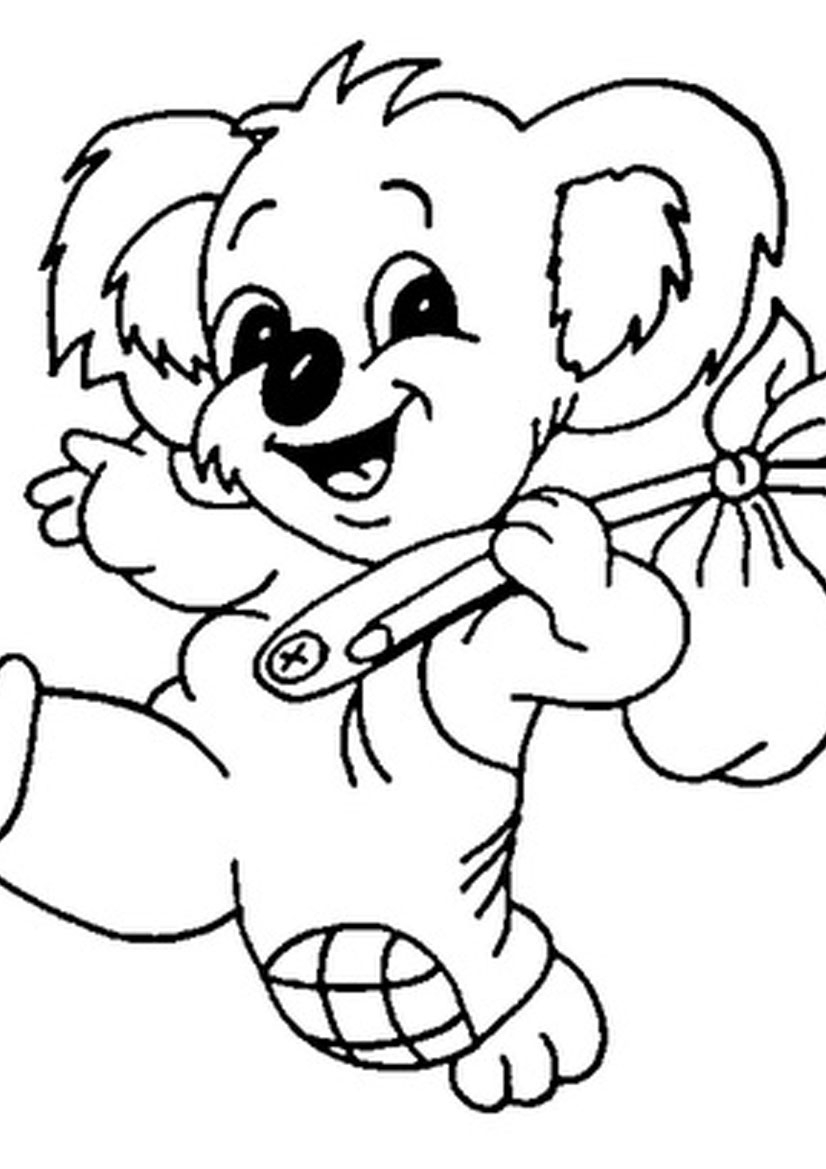 Koala Coloring Page