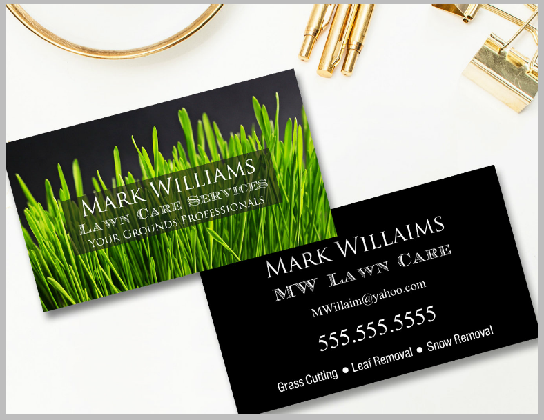Free Printable Landscaping Business Cards Printable World Holiday