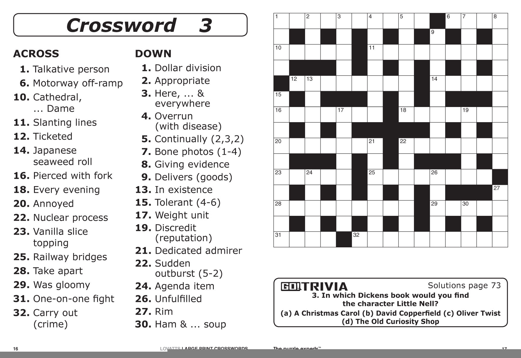 large print crossword puzzles free printable