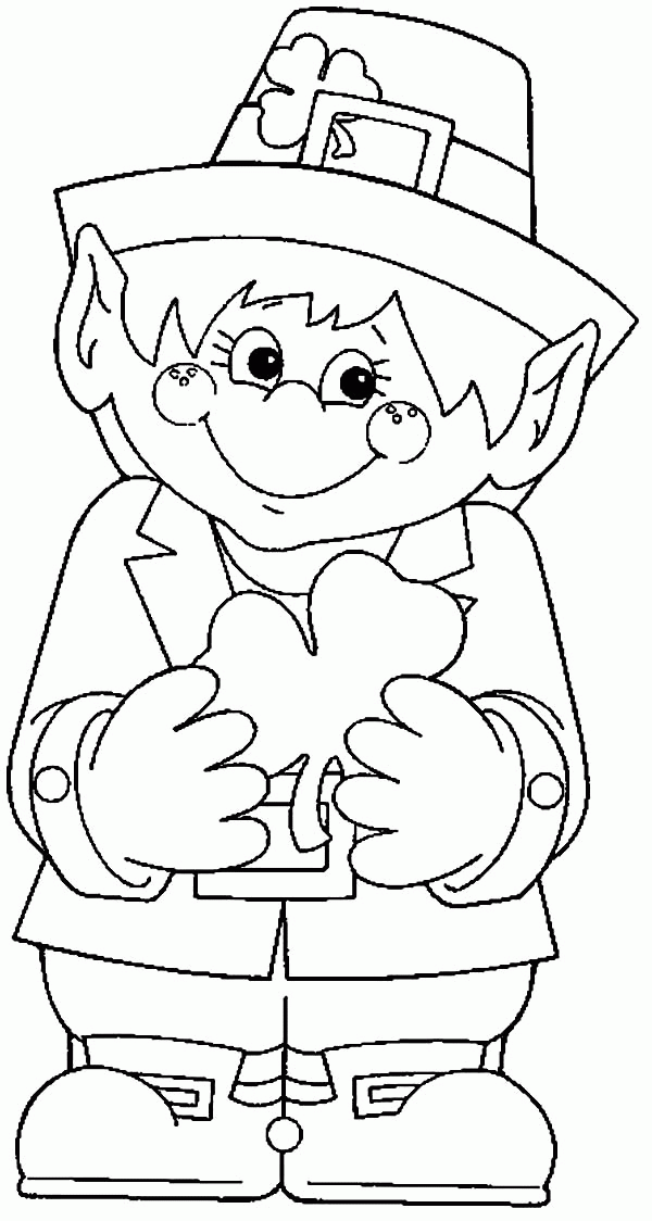 Free Printable Leprechaun Coloring Pages Coloring Home