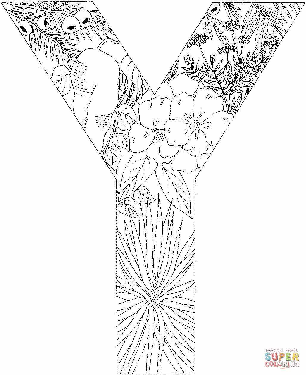 Free Printable Letter Y Coloring Pages Coloring Home