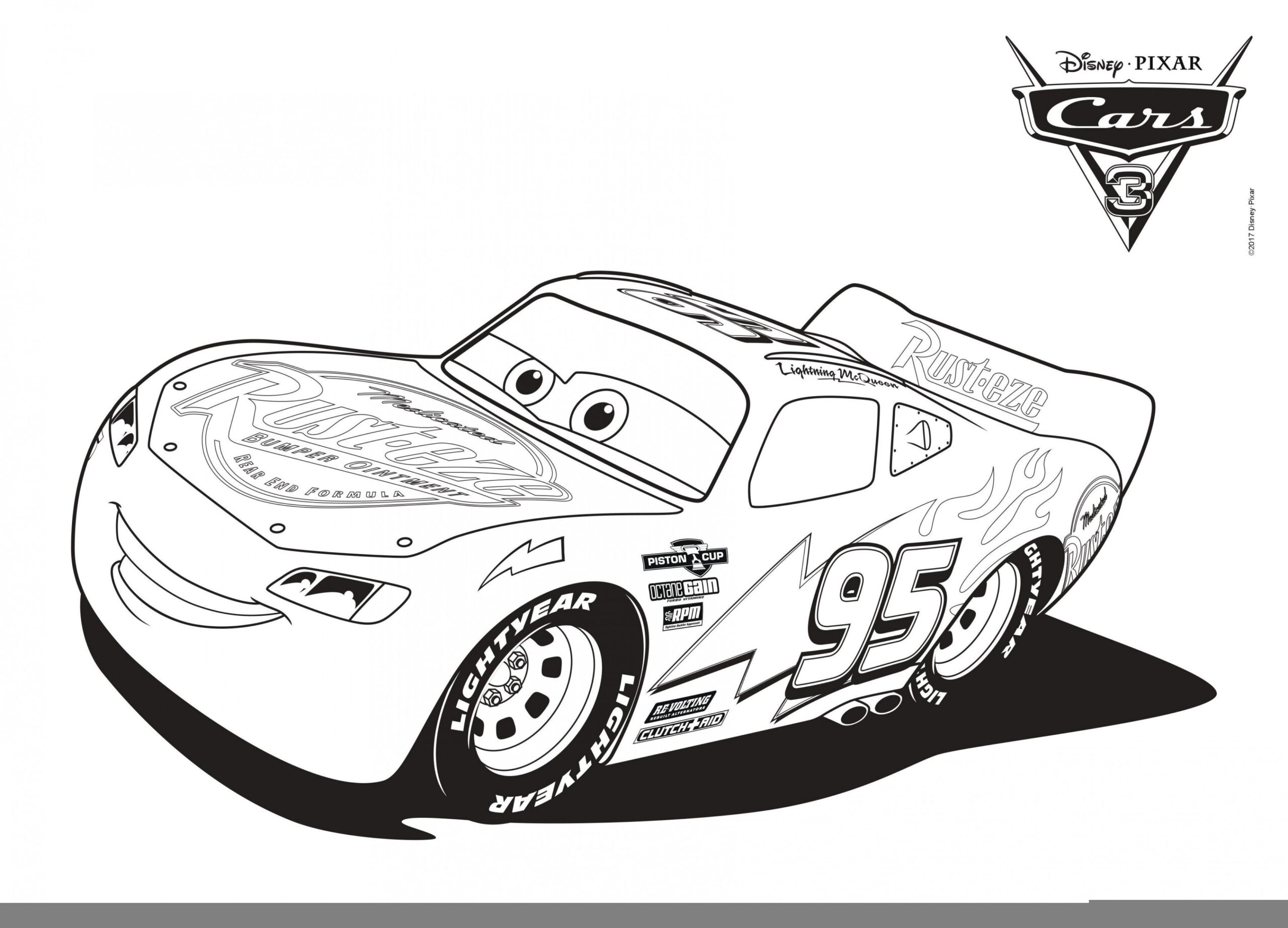 Free Printable Lightning Mcqueen Coloring Pages Printable Word Searches
