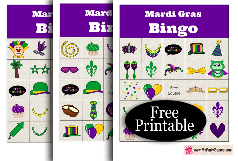 free printable mardi gras bingo cards