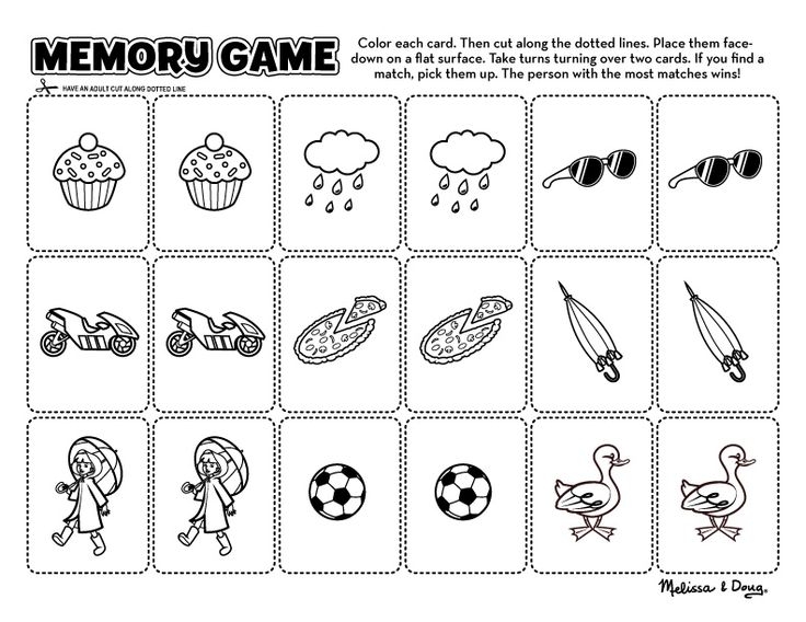 printable memory games