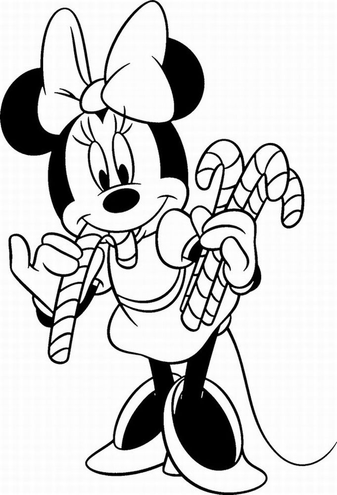 minnie mouse free coloring pages