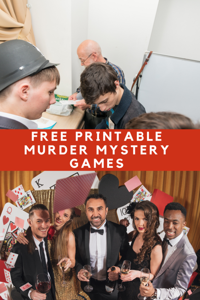 Free Printable Mystery Games For Parties Entertaining Fun Party Pop