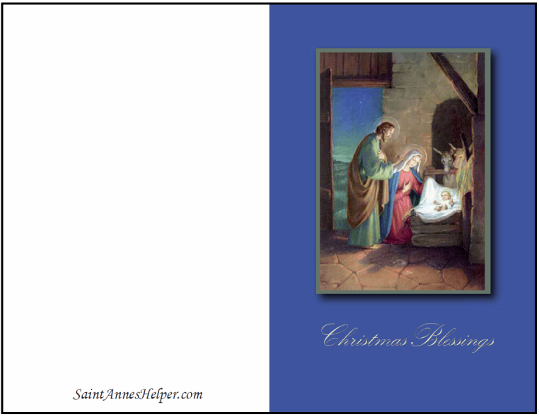 Free Printable Nativity Scene Christmas Cards Free Templates Printable