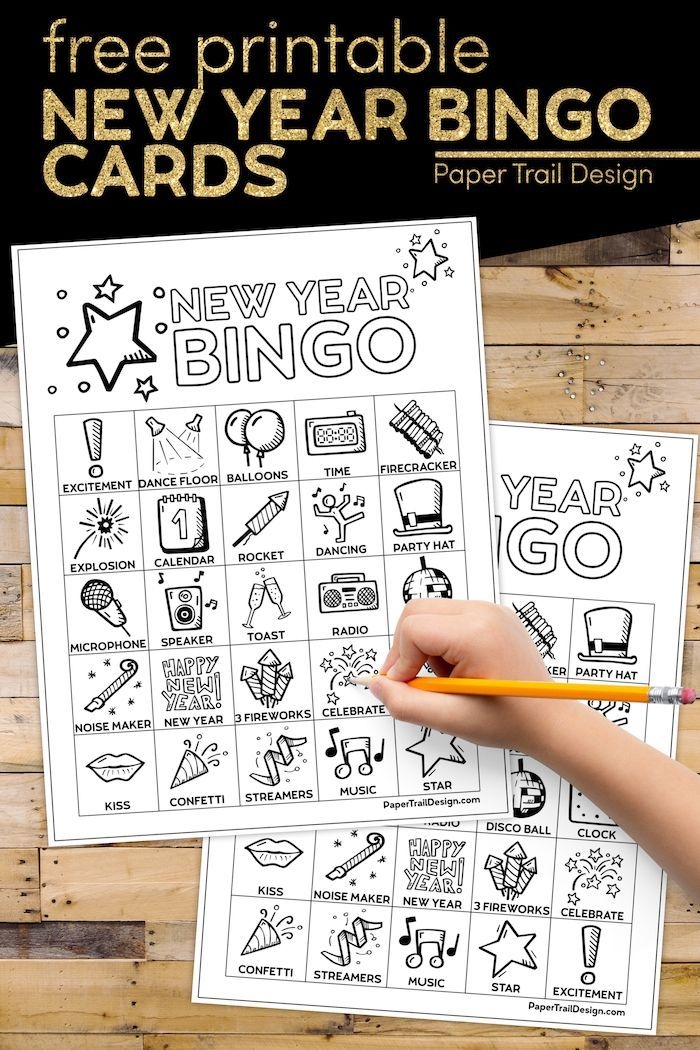 Free Printable New Year S Bingo Cards Artofit