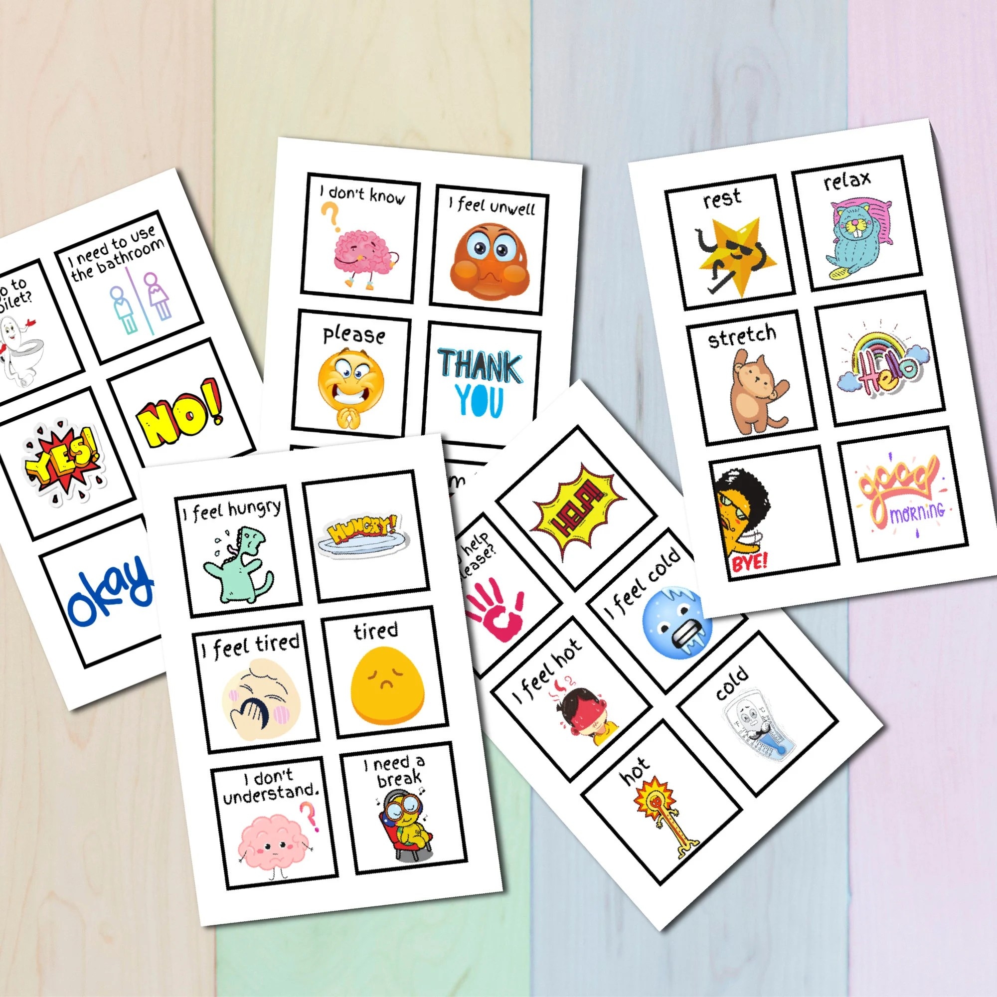 Free Printable Non Verbal Communication Cards Printable New Year Banners