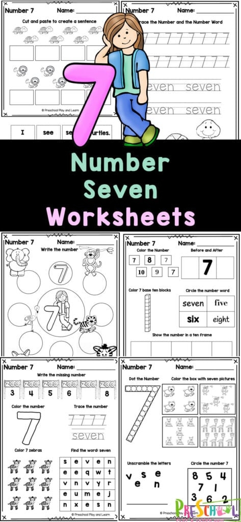 printable worksheet for number 7