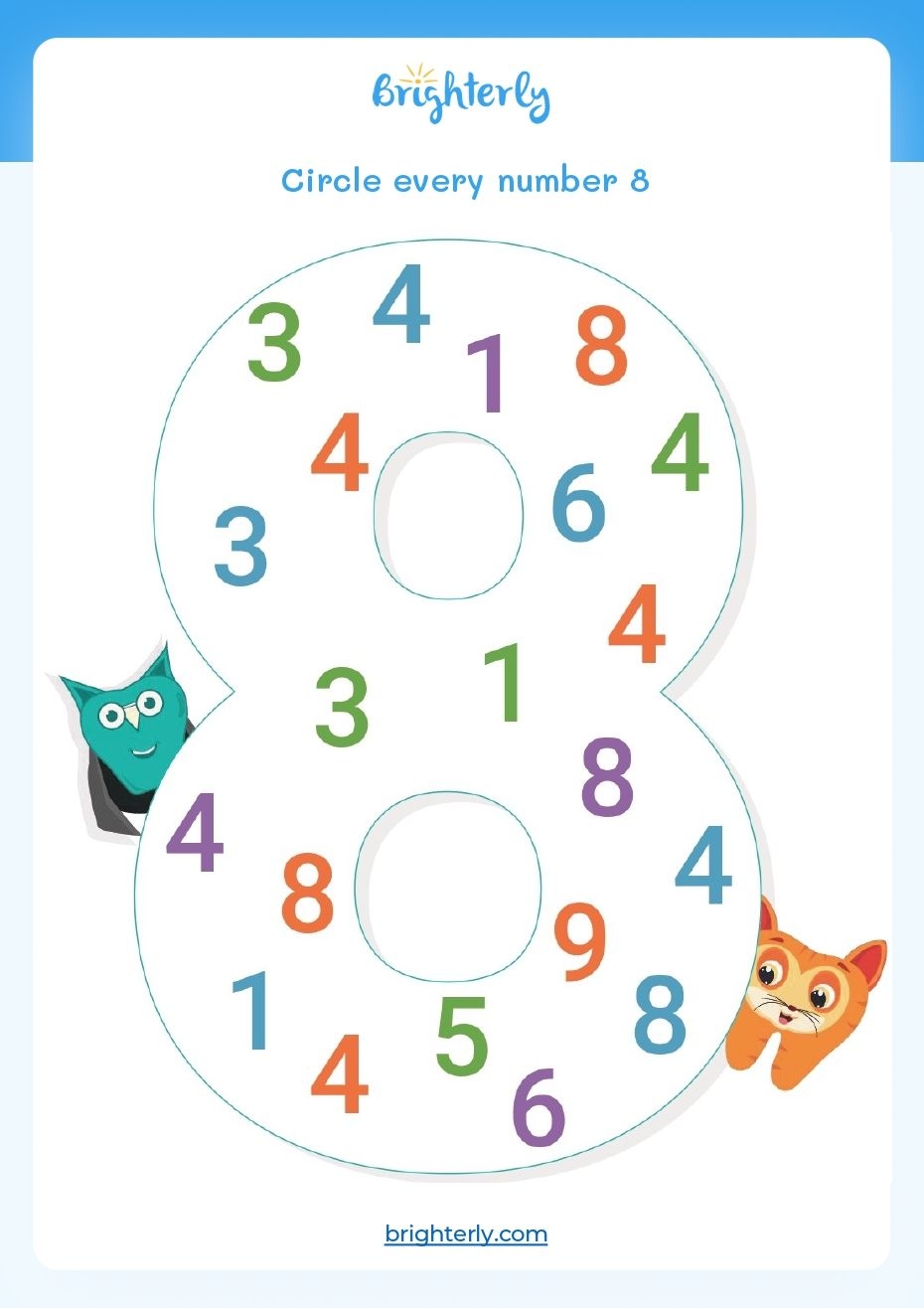 number 8 worksheets