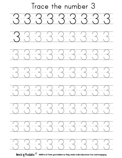 Free Printable Number Formation Worksheets Worksheets For Kindergarten