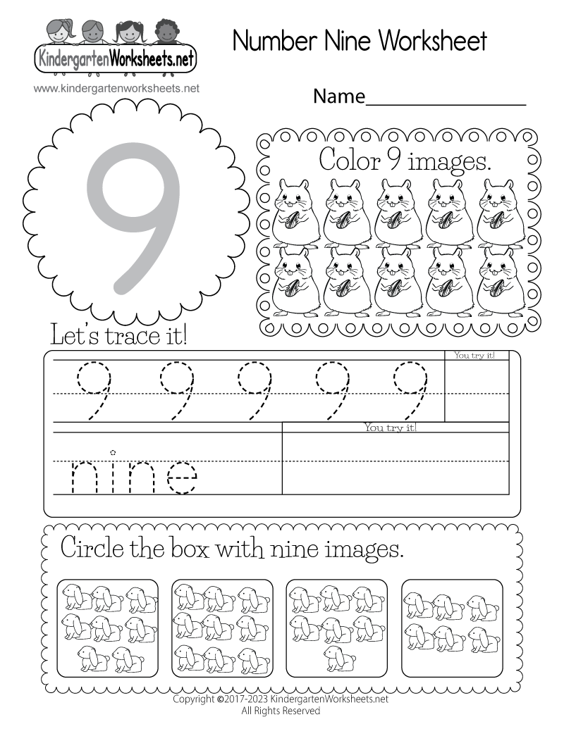 printable worksheet number