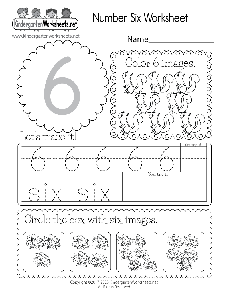 free printable number worksheet