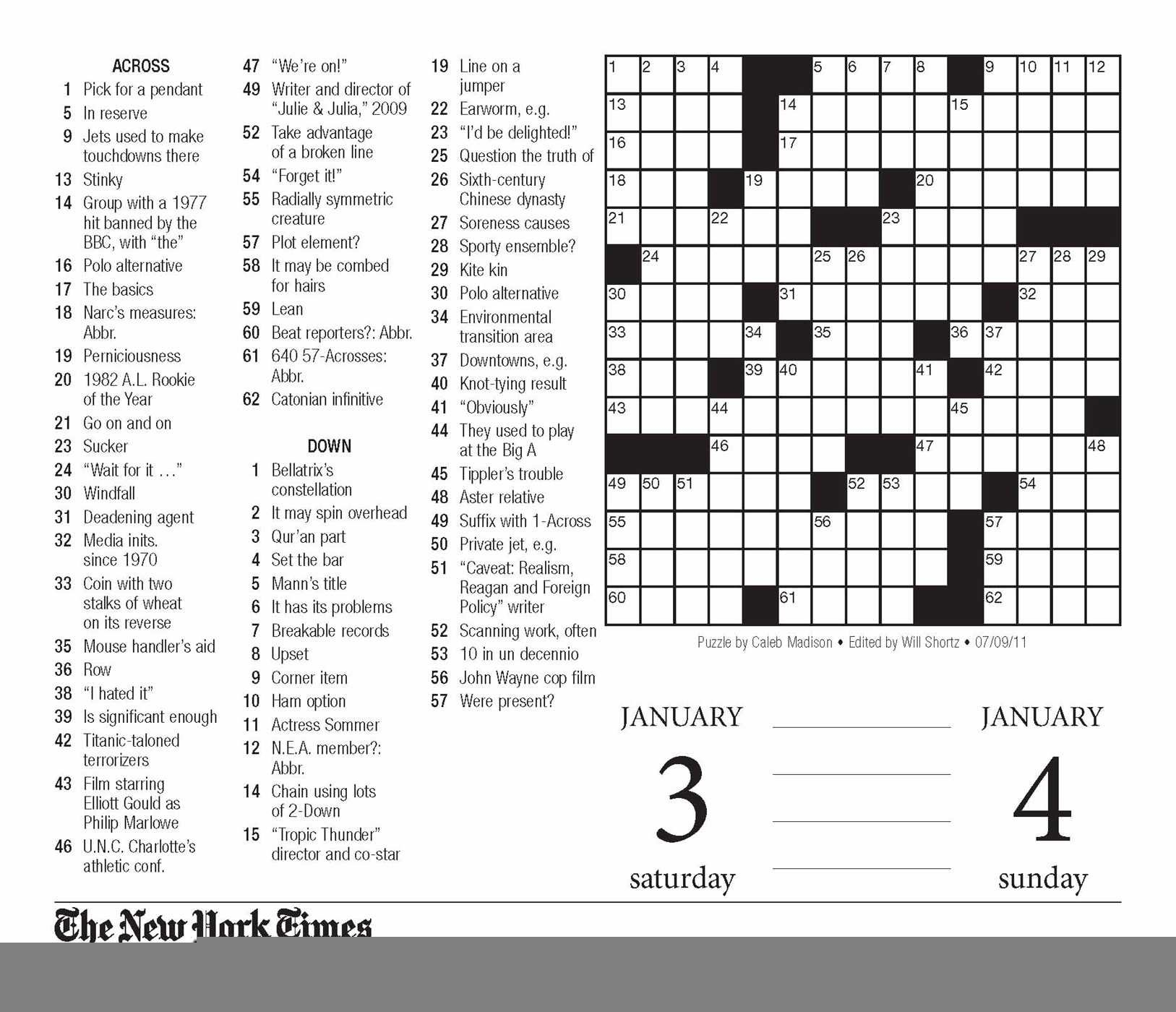 Free Printable Ny Times Crossword Puzzles Printable Crossword Puzzles