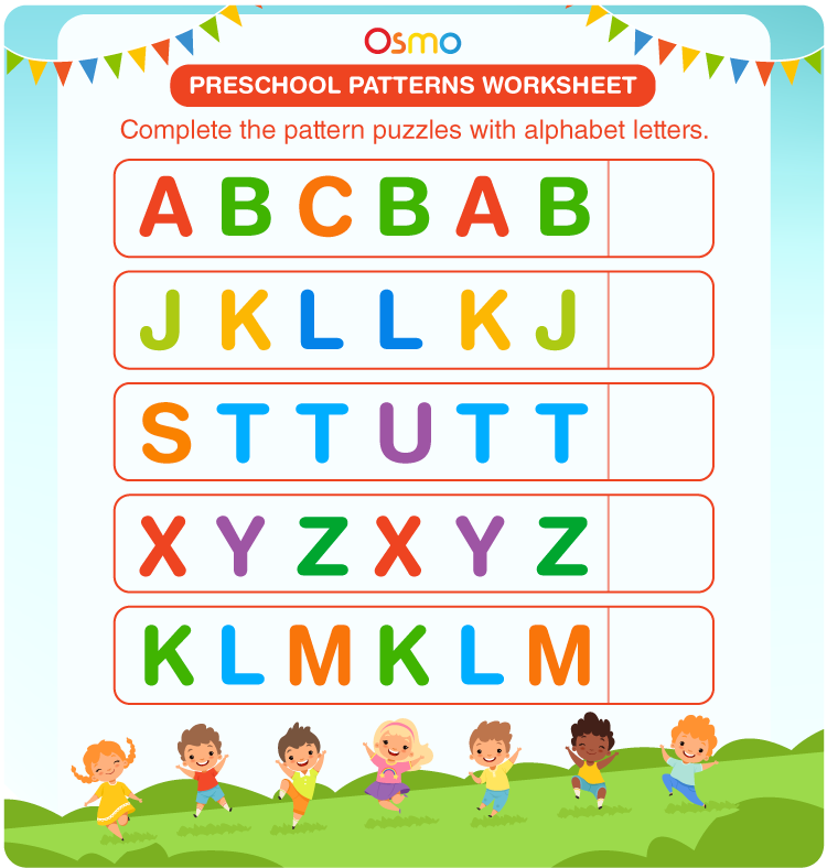 Free Printable Pattern Worksheets For Preschool The Hollydog Blog 