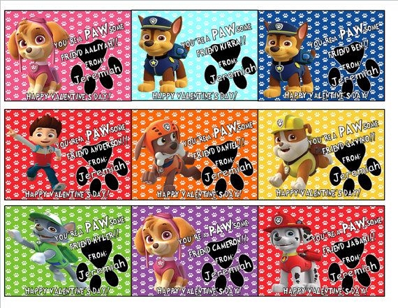 Free Printable Paw Patrol Valentines Day Cards Free Templates Printable