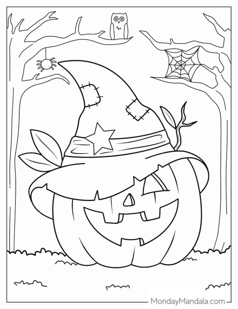 Free Printable PDF Halloween Coloring Pages For Spooktacular Fun